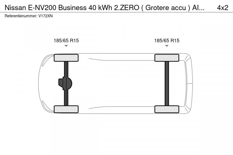 Nissan E-NV200 Business 40 kWh 2.ZERO ( Grotere accu ) AIRCO NAVIGATIE