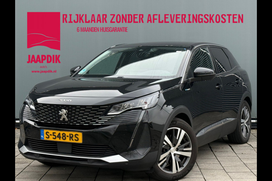 Peugeot 3008 BWJ 2022 | 1.6 HYbrid4 300PK Blue Allure | TREKHAAK | LEDER/STOF | CAMERA A | CLIMA | NAVI | CARPLAY | STOELVERW | PDC 2X |