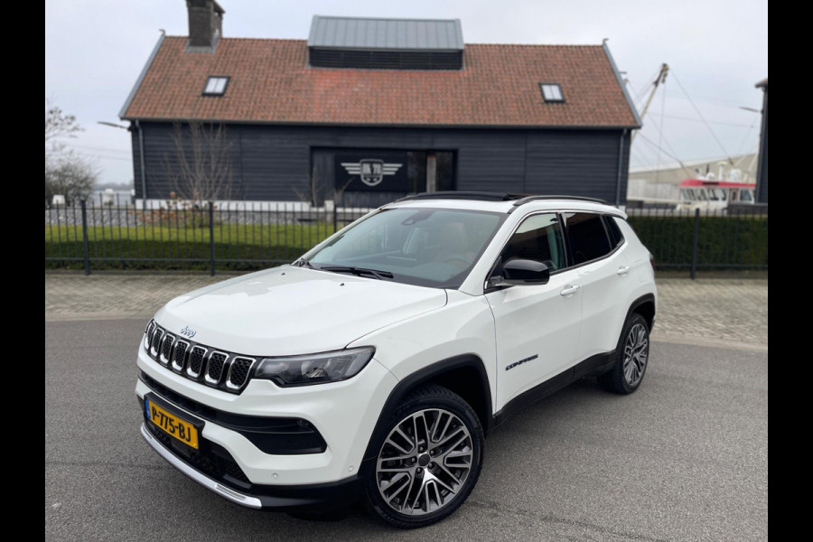 Jeep Compass 4xe 190PK Plug-in Hybrid Electric LIMITED-ED PANORAMADAK NAVI-CAMERA LEER TREKHAAK