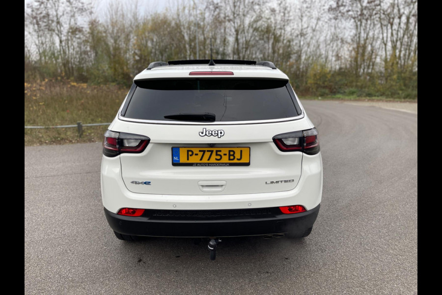 Jeep Compass 4xe 190PK Plug-in Hybrid Electric LIMITED-ED PANORAMADAK NAVI-CAMERA LEER TREKHAAK