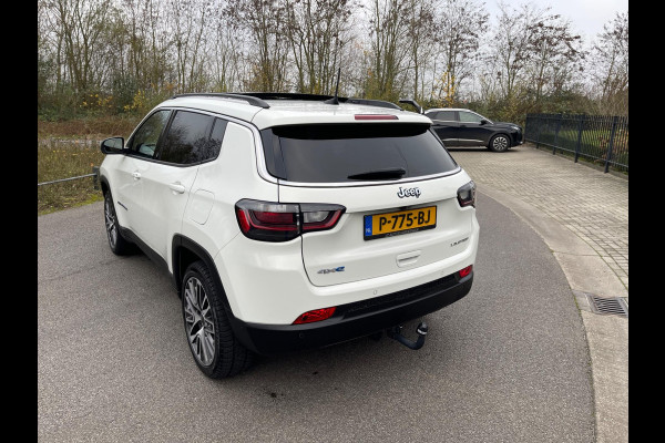 Jeep Compass 4xe 190PK Plug-in Hybrid Electric LIMITED-ED PANORAMADAK NAVI-CAMERA LEER TREKHAAK