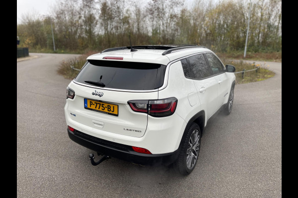 Jeep Compass 4xe 190PK Plug-in Hybrid Electric LIMITED-ED PANORAMADAK NAVI-CAMERA LEER TREKHAAK