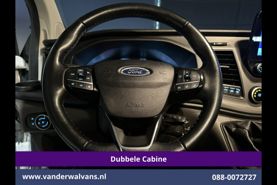 Ford Transit Custom 2.0 TDCI 131pk L2H1 Dubbele Cabine Euro6 Airco | 6-Zits | Navigatie | LED | Apple Carplay | Cruisecontrol Android Auto, Parkeersensoren, Stoelverwarming, Verwarmde voorruit, 2800kg trekvermogen