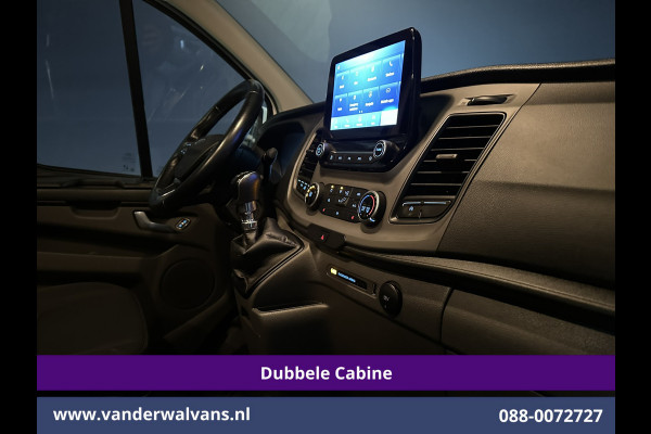 Ford Transit Custom 2.0 TDCI 131pk L2H1 Dubbele Cabine Euro6 Airco | 6-Zits | Navigatie | LED | Apple Carplay | Cruisecontrol Android Auto, Parkeersensoren, Stoelverwarming, Verwarmde voorruit, 2800kg trekvermogen