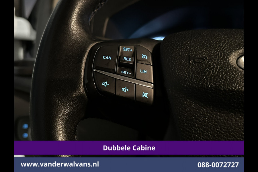 Ford Transit Custom 2.0 TDCI 131pk L2H1 Dubbele Cabine Euro6 Airco | 6-Zits | Navigatie | LED | Apple Carplay | Cruisecontrol Android Auto, Parkeersensoren, Stoelverwarming, Verwarmde voorruit, 2800kg trekvermogen