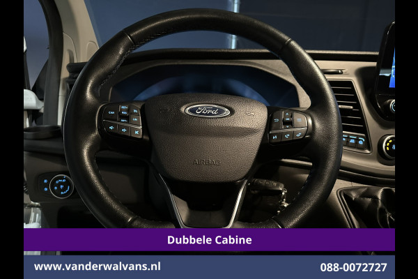 Ford Transit Custom 2.0 TDCI 131pk L2H1 Dubbele Cabine Euro6 Airco | 6-Zits | Navigatie | LED | Apple Carplay | Cruisecontrol Android Auto, Parkeersensoren, Stoelverwarming, Verwarmde voorruit, 2800kg trekvermogen