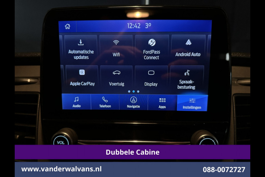 Ford Transit Custom 2.0 TDCI 131pk L2H1 Dubbele Cabine Euro6 Airco | 6-Zits | Navigatie | LED | Apple Carplay | Cruisecontrol Android Auto, Parkeersensoren, Stoelverwarming, Verwarmde voorruit, 2800kg trekvermogen