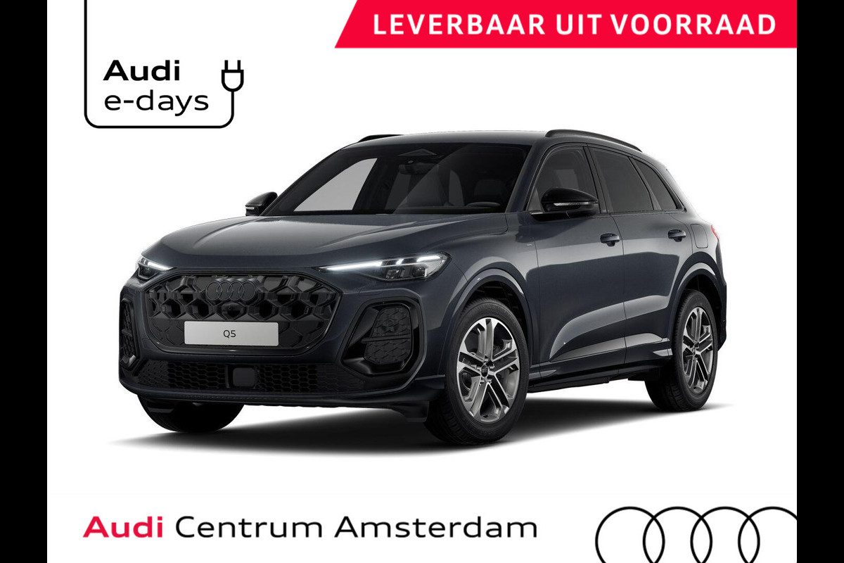 Audi Q5 S edition e-hybrid 299 pk | Optiekpakket zwart | Techniekpakket plus | Trekhaak elektrisch | Stoelen voor elektrisch |