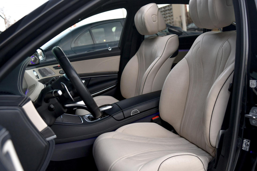 Mercedes-Benz S-Klasse 560 e AMG Lang. Burm High End, Massage, Koeling, Pano, Alcantara hemel, Softcl, HUD, Distro+, Memory, 360!