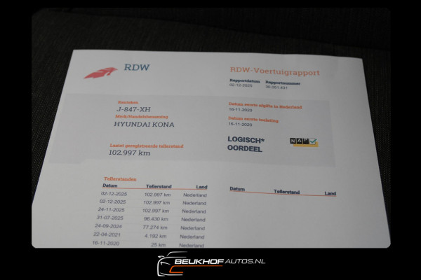 Hyundai Kona EV Comfort 64 kWh Soh99% Carplay Navi Camera