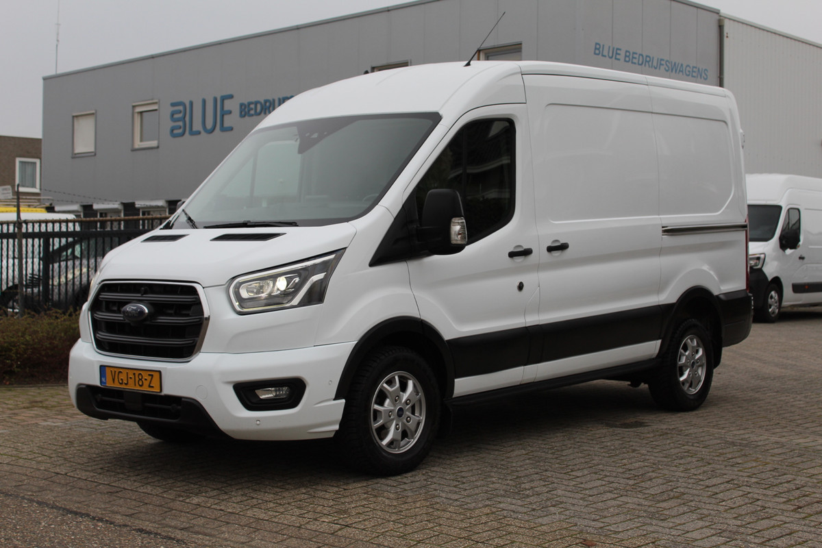 Ford Transit 350 2.0 TDCI 185PK E6 Automaat L2H2 Limited ✓ 3-zits ✓ navigatie / camera ✓ dubbele schuifdeur