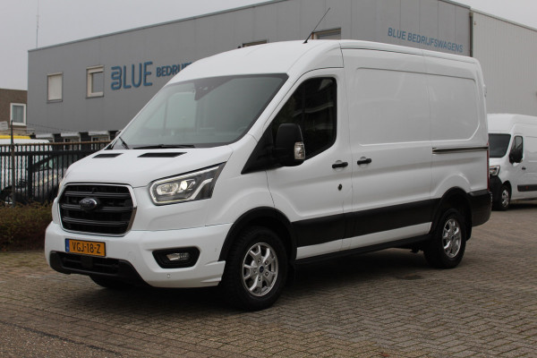 Ford Transit 350 2.0 TDCI 185PK E6 Automaat L2H2 Limited ✓ 3-zits ✓ navigatie / camera ✓ dubbele schuifdeur