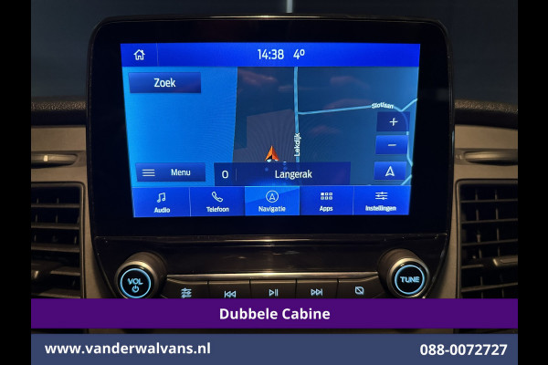 Ford Transit Custom 2.0 TDCI 131pk L2H1 Dubbele Cabine Euro6 Airco | 6-Zits | Navigatie | LED | Apple Carplay | Cruisecontrol Android Auto, Parkeersensoren, Stoelverwarming, Verwarmde voorruit, 2800kg trekvermogen