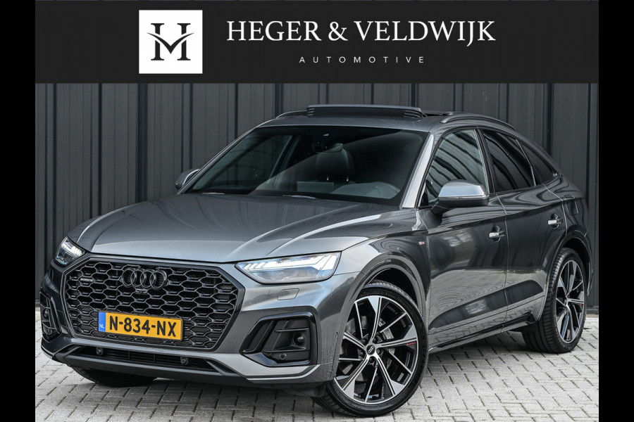 Audi Q5 Sportback 50 TFSI e S edition · Adaptive Cruise · Luchtvering · Memory Seats · Bang & Olufsen Sound · Stoelverwarming · Leder ·