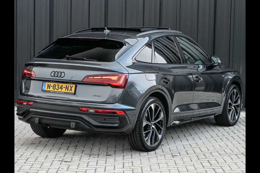 Audi Q5 Sportback 50 TFSI e S edition · Adaptive Cruise · Luchtvering · Memory Seats · Bang & Olufsen Sound · Stoelverwarming · Leder ·
