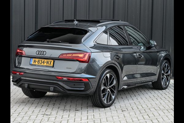 Audi Q5 Sportback 50 TFSI e S edition · Adaptive Cruise · Luchtvering · Memory Seats · Bang & Olufsen Sound · Stoelverwarming · Leder ·