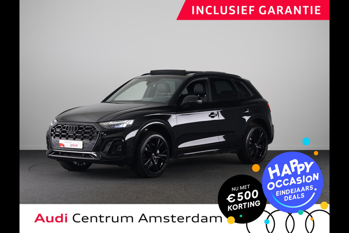 Audi Q5 50 TFSI e S edition Competition 299 pk S-tronic | Verlengde garantie | Navigatie | Panoramadak | Parkeersensoren (Park assist) | Rondomzicht camera | Luchtvering |