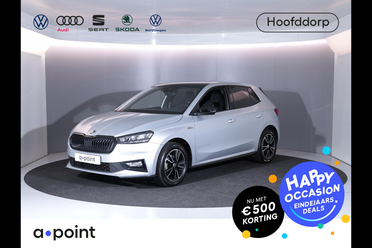 Škoda Fabia 1.0 TSI Monte Carlo 115 pk Automaat (DSG) | Panoramadak|  Verlengde garantie | Navigatie via App | Parkeersensoren | Achteruitrijcamera | Stoelverwarming |