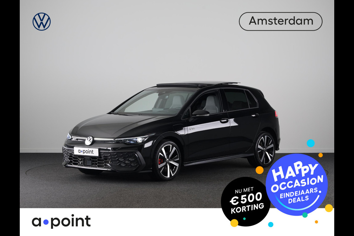 Volkswagen Golf 1.5 eHybrid GTE 272 pk Automaat (DSG) | Private lease vanaf € 782,- pm | Sportpakket | Panoramadak | Lederen bekleding | Elektr. trekhaak | Parkeersensoren | Blackstyle | Stoelverwarming |