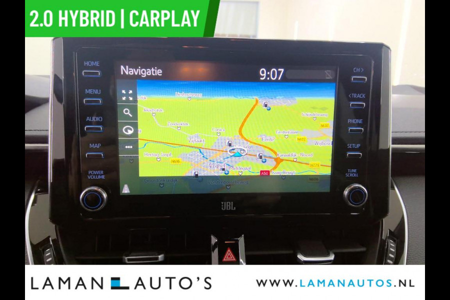 Toyota Corolla Touring Sports 2.0 Hybrid 184pk Business GR-Sport | JBL 18" LMV CarPlay Halfleder ECC ACC LED Camera Metallic | Hybrid Voorschoten