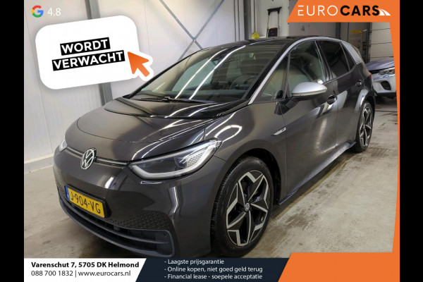 Volkswagen ID.3 First Plus 58 kWh Navigatie Apple Carplay/Android Auto Camera Parkeersensoren Adaptive Cruise Control Full LED Matrix Stoel- en stuurverwarming Lichtmetalen velgen Climate Control