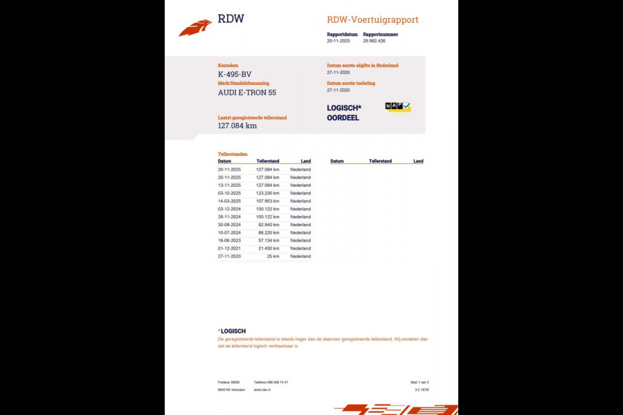 Audi e-tron 55 Quattro Edition 95 kWh|90% SOH|GROTE ACCU|CRUISE+CLIMATE CONTROL|ELEK.INTERIEUR+A-KLEP|NL-AUTO|NAP|INCL BTW|1e EIG|