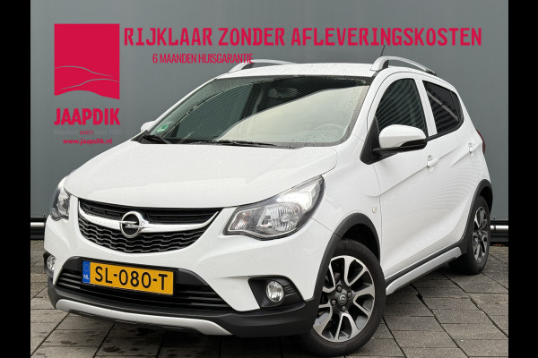 Opel KARL BWJ 2018 | 1.0 75PK Rocks Online Ed | LEER | STOEL&STUURWIEL VERW | NAVI | AIRCO | CARPLAY | PRIVACY GLASS | CRUISE
