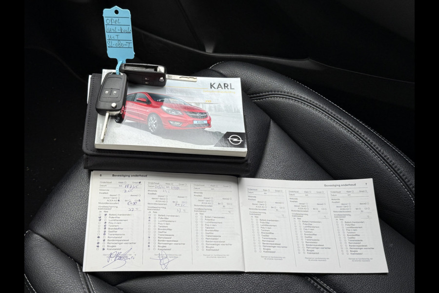 Opel KARL BWJ 2018 | 1.0 75PK Rocks Online Ed | LEER | STOEL&STUURWIEL VERW | NAVI | AIRCO | CARPLAY | PRIVACY GLASS | CRUISE