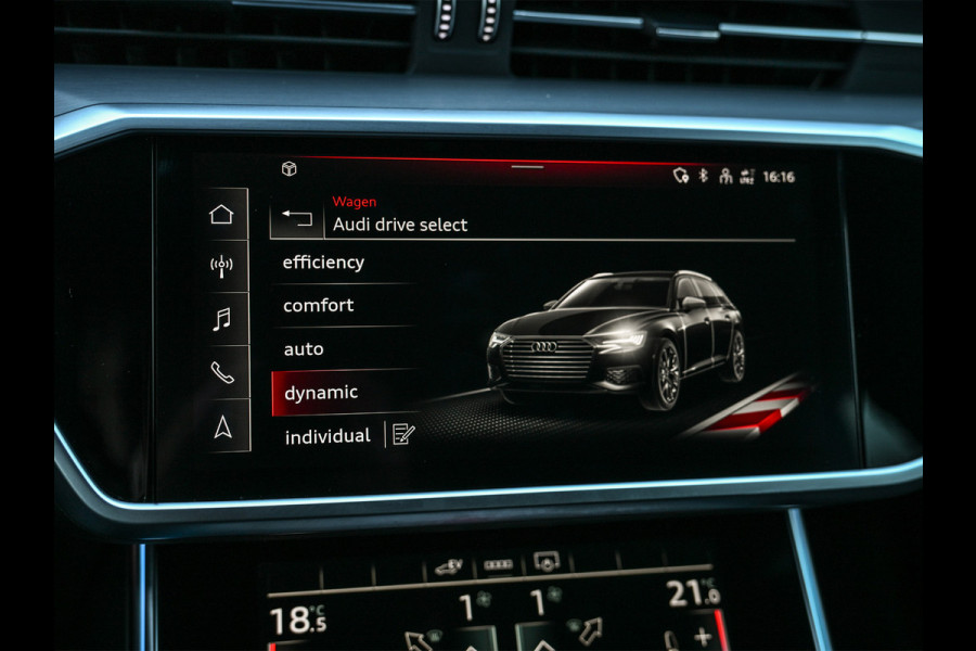 Audi A6 Avant 55 TFSI e Quattro Pro Line S Competition · Ambiance interieur · Verlaagd · Led matrix · 4 Zone climate · 21 inch · Dab+ ·