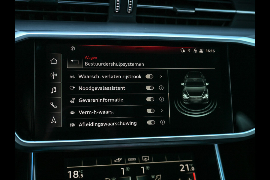Audi A6 Avant 55 TFSI e Quattro Pro Line S Competition · Ambiance interieur · Verlaagd · Led matrix · 4 Zone climate · 21 inch · Dab+ ·