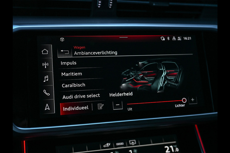 Audi A6 Avant 55 TFSI e Quattro Pro Line S Competition · Ambiance interieur · Verlaagd · Led matrix · 4 Zone climate · 21 inch · Dab+ ·