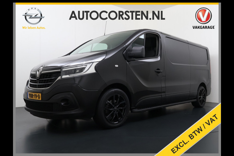 Renault Trafic 2.0DCI 145PK T29 L2H1 Comfort 3-Persoons Trekhaak Apple Carplay Android Navi Airco Cruise Control Bluetooth Lmv Pdc Betonplex Vloer Wandbetimmering Schuifdeur Sidebars Euro 6 Origineel Nederlandse Auto