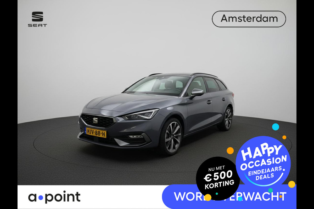 Seat Leon Sportstourer 1.5 TSI e-Hybrid FR PHEV First Edition 204 pk Automaat | Verlengde garantie | Navigatie | Parkeersensoren | Achteruitrijcamera | Adaptieve cruise control |