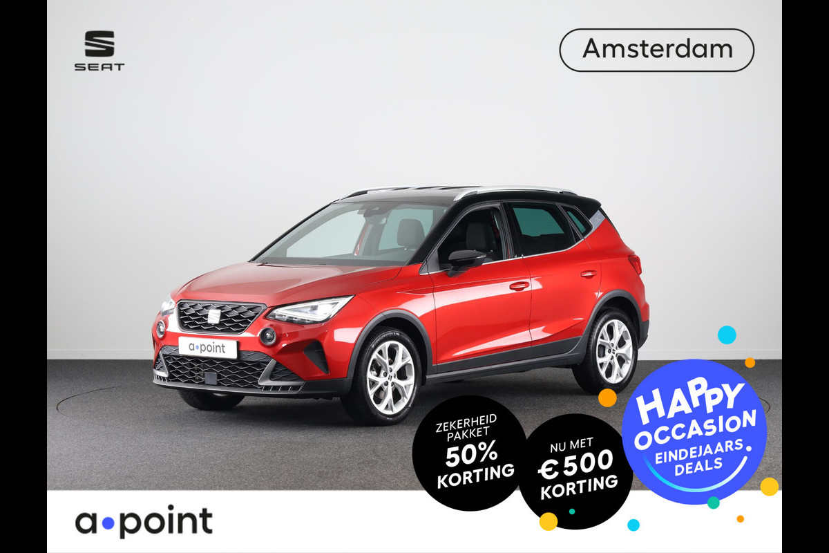 Seat Arona 1.0 TSI FR 95 pk | Private lease vanaf 461,-- |  Verlengde garantie | Navigatie via App | Parkeersensoren achter | Cruise control | Apple Carplay/Android Auto | LED koplampen |