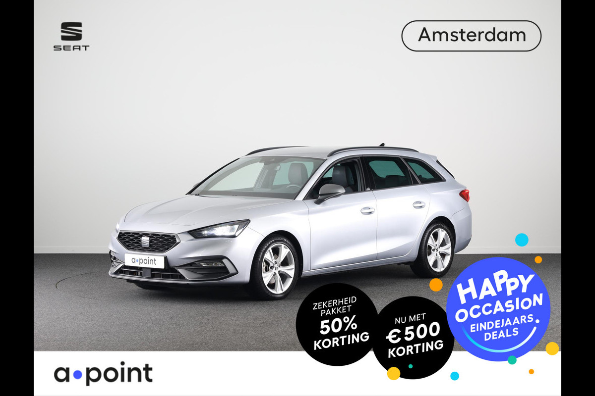 Seat Leon Sportstourer 1.0 TSI FR Business 110 pk | Private Lease vanaf 499,-- pm | Verlengde garantie | Navigatie | Parkeersensoren achter | Autom. airco (3 zones) | LED koplampen |  Apple Carplay/Android Auto |
