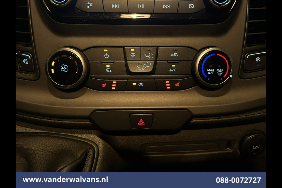 Ford Transit Custom 2.0 TDCI 131pk L2H1 Euro6 Airco | LED | Apple Carplay | Cruisecontrol | 2800kg Trekhaak | Stoelverwarming Parkeersensoren, Verwarmde voorruit, Bijrijdersbank