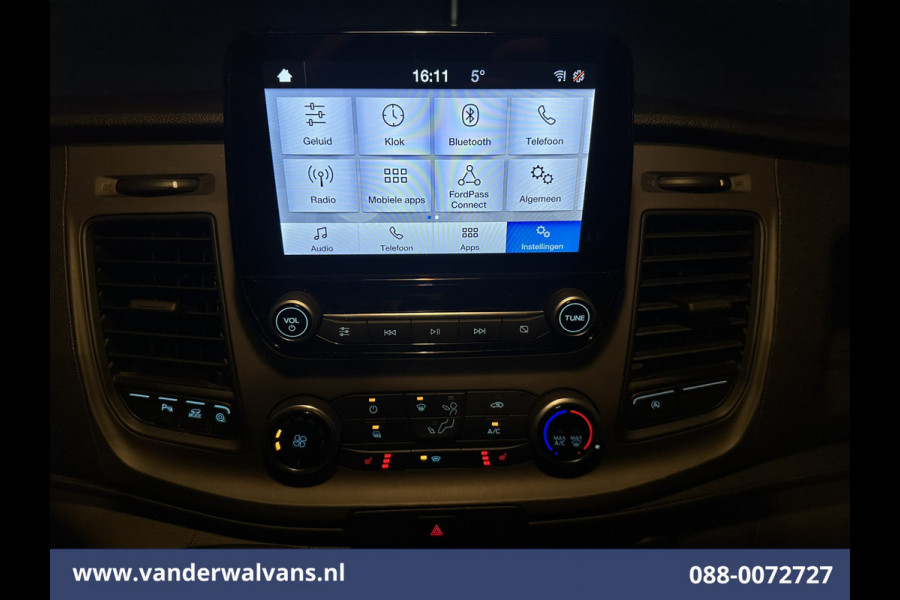 Ford Transit Custom 2.0 TDCI 131pk L2H1 Euro6 Airco | LED | Apple Carplay | Cruisecontrol | 2800kg Trekhaak | Stoelverwarming Parkeersensoren, Verwarmde voorruit, Bijrijdersbank