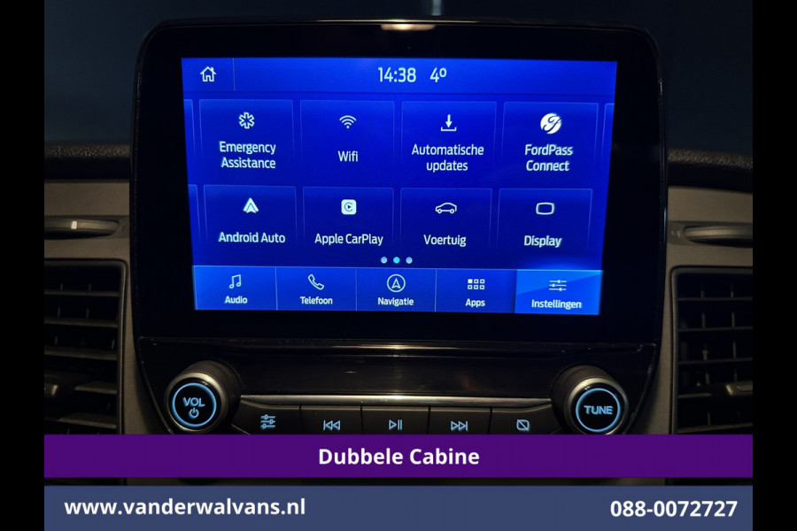Ford Transit Custom 2.0 TDCI 131pk L2H1 Dubbele Cabine Euro6 Airco | 6-Zits | Navigatie | LED | Apple Carplay | Cruisecontrol Android Auto, Parkeersensoren, Stoelverwarming, Verwarmde voorruit, 2800kg trekvermogen