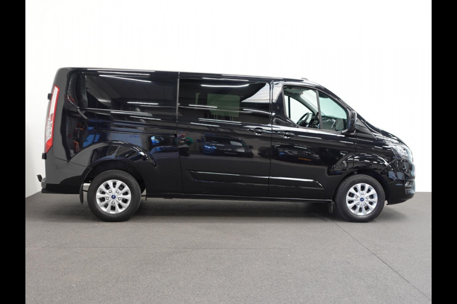 Ford Transit Custom 300 2.0 TDCI L2H1 Dubbele Cabine Automaat Navi Airco 2 Schuifdeuren Trekhaak Parkeersensoren Carplay