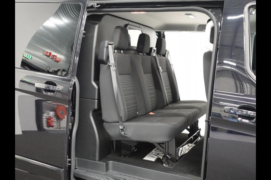 Ford Transit Custom 300 2.0 TDCI L2H1 Dubbele Cabine Automaat Navi Airco 2 Schuifdeuren Trekhaak Parkeersensoren Carplay