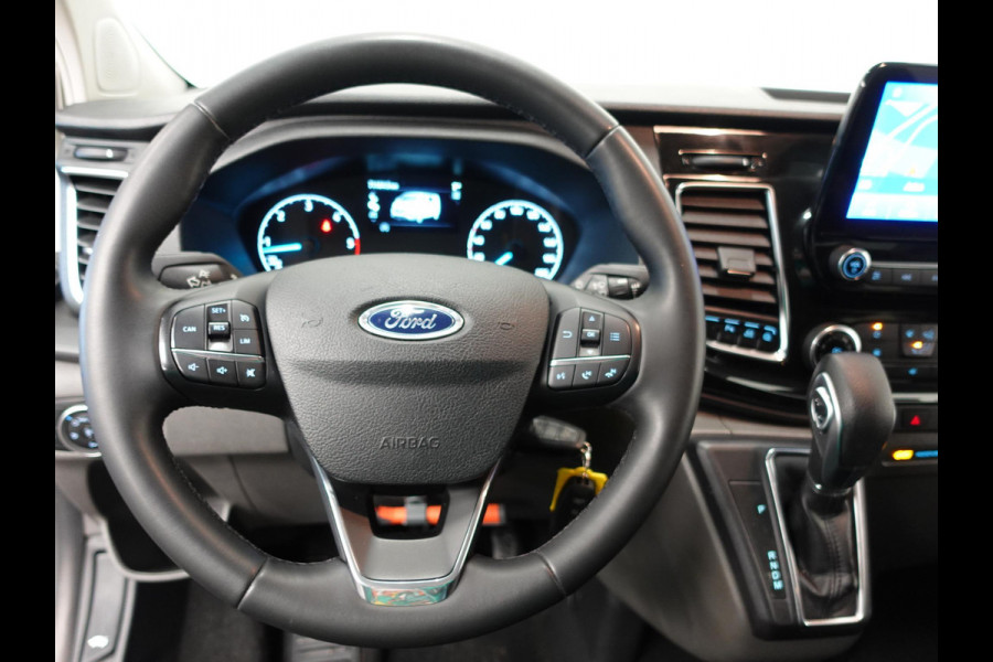 Ford Transit Custom 300 2.0 TDCI L2H1 Dubbele Cabine Automaat Navi Airco 2 Schuifdeuren Trekhaak Parkeersensoren Carplay