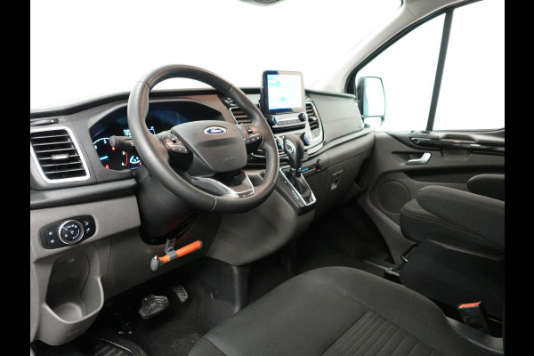 Ford Transit Custom 300 2.0 TDCI L2H1 Dubbele Cabine Automaat Navi Airco 2 Schuifdeuren Trekhaak Parkeersensoren Carplay
