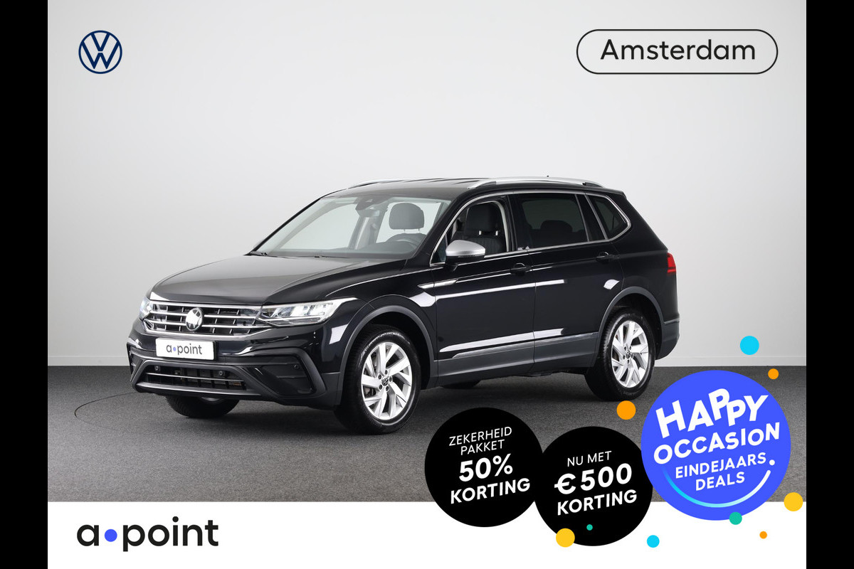 Volkswagen Tiguan Allspace 1.5 TSI Life Business 7p. 150 pk Automaat (DSG) | Private lease vanaf € 599,- pm | Navigatie | Elektr. trekhaak | Parkeersensoren | Adaptieve cruise control | LED koplampen |