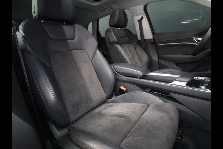 Audi e-tron 55 quattro Business edition Plus 95 kWh [TREKHAAK AFNEEMBAAR, LUCHTVERING, SCHUIFKANTELDAK, MEMORY SEATS, APPLE CARPLAY, ANDROID, SPORTSTOELEN, ADAPTIVE CRUISE, PDC V+A, STOELVERWARMING, NIEUWSTAAT]