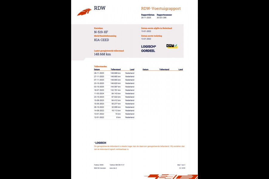 Kia Ceed 1.0 T-GDi DynamicLine |120PK|APPLE CARPLAY, ANDROID AUTO|CAMERA|CRUISE,CLIMATE CONTROL|PDC|1E EIG.|INCL.BTW|NL-AUTO|NAP|