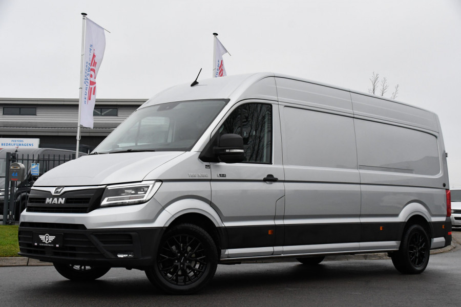 MAN TGE 3.180 35 2.0 L4H3 4x4 PB Edition Cruise, Carplay, Camera, Clima, LED, 177pk, Automaat. Leder, Multimedia, Uniek!