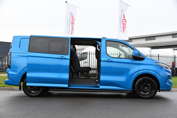 Ford Transit Custom 300 2.0 TDCI L2H1 Limited DC PB Edition Virtual, Cruise, Carplay, 2 x Schuifdeur, LED, 136pk, Automaat, Stuurverwarming, Stoelverwarming, Uniek!