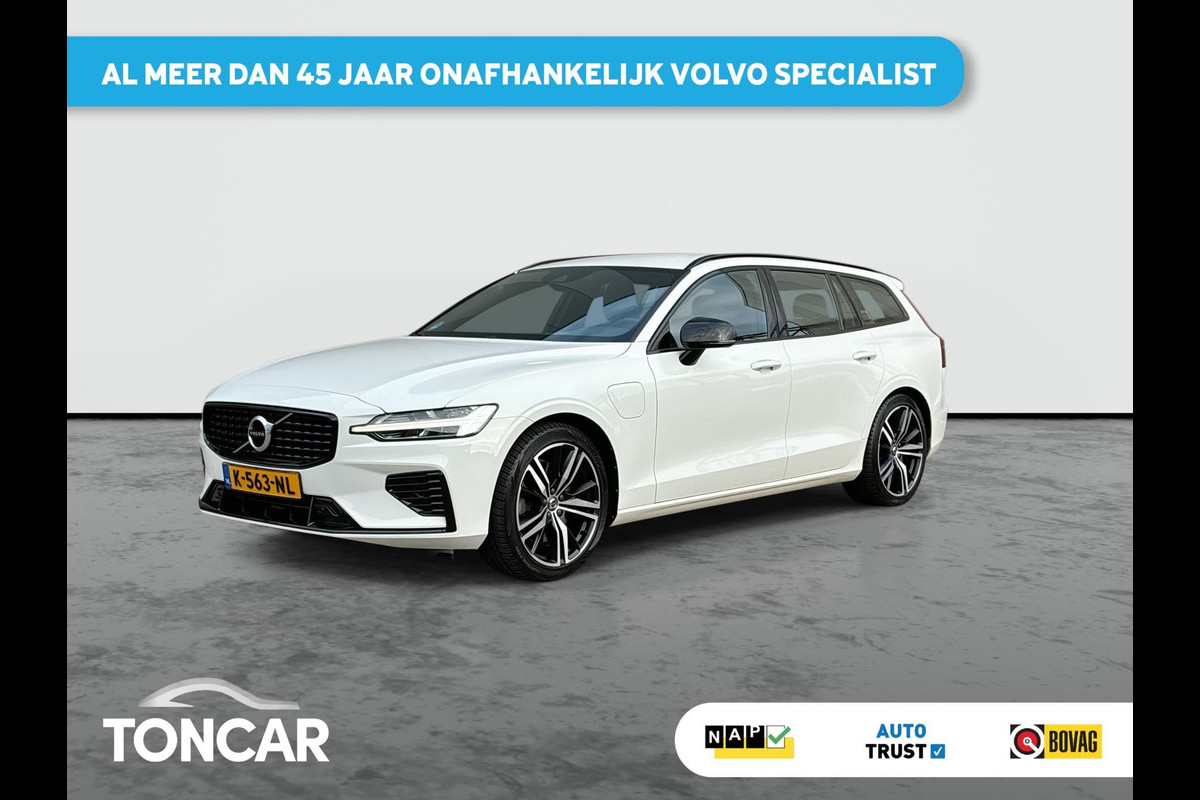 Volvo V60 2.0 T6 Recharge AWD R-Design 341PK! | Stoel- stuurverwarming | Lederen Sportstoelen | Park Assist | Adapt Cruise Control
