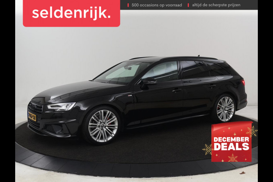 Audi A4 40 TFSI Sport S Line Black Edition | Stoelverwarming | Adaptive cruise | Keyless | Virtual Cockpit | Carplay | Half leder | Navigatie | Full LED | 19'' | Sportstoelen | Sfeerverlichting