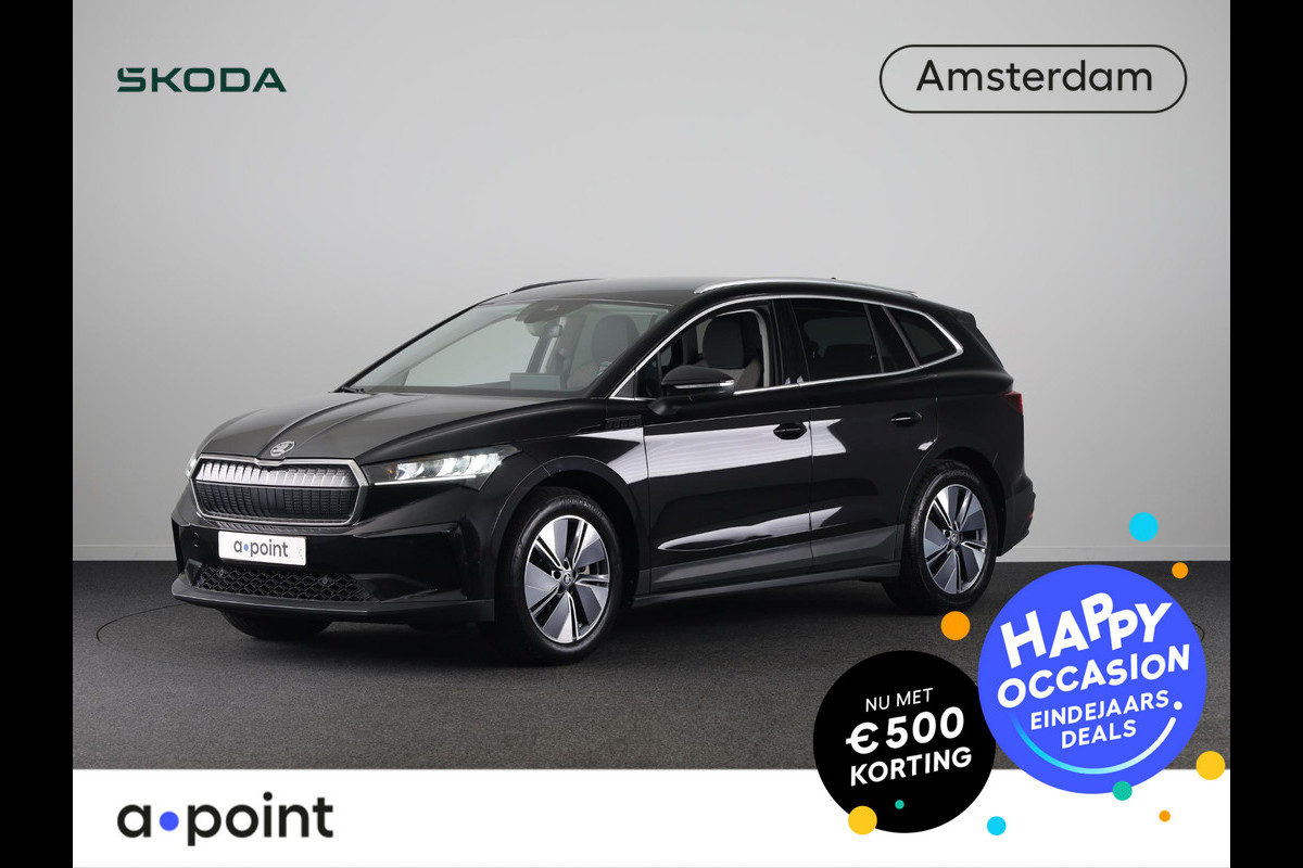 Škoda ENYAQ iV 80 204pk | Verwarmd sturuwiel | Wegklapare trekhaak | Warmtepomp | Parkeercamera